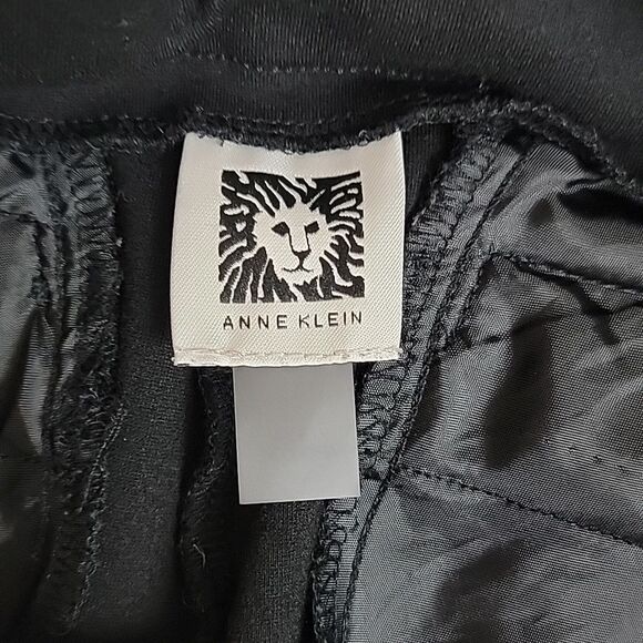 Ann Klein pull-on ankle pants slim fit in black Women's Size S - Picture 7 of 11